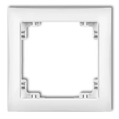 Ramka uniwersalna pojedyncza z tworzywa DECO Soft Karlik DECO biały mat 25DRSO-1 Premium