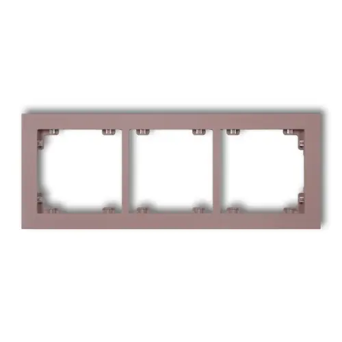 Ramka uniwersalna potrójna z tworzywa DECO Pastel Matt Karlik DECO lawendowy 42DR-3 Kup online
