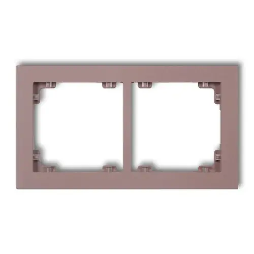 Ramka uniwerstalna podwójna z tworzywa DECO Pastel Matt Karlik DECO lawendowy 42DR-2 Ograniczona ilość