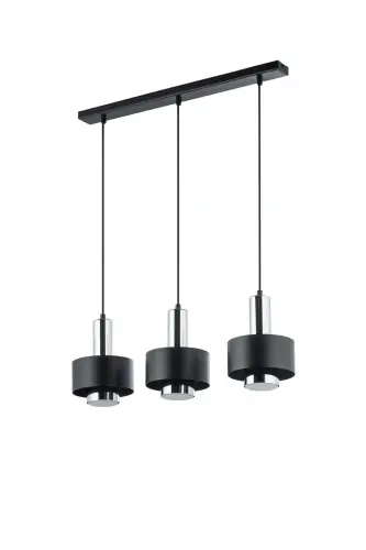 Popularny RIF LUX 3 czarny/srebrny stal lakierowana, nikiel Sigma lighting