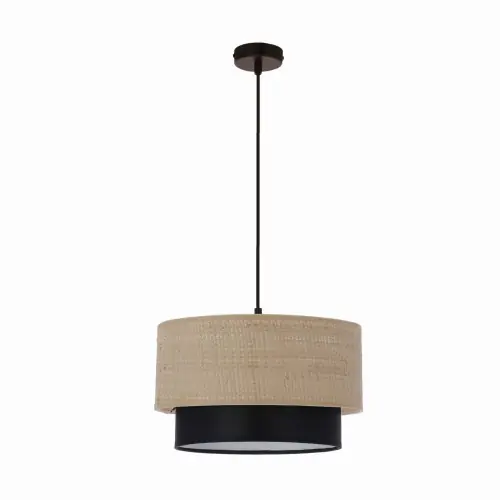 RITANA 25 Lampa Wisząca Czarny 1x60 E27 Abażur Beżowy+czarny Kup online