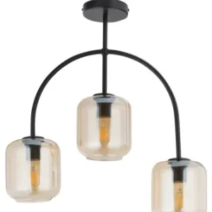 Sprawdź teraz SHINE 3 plafon czarny/bursztynowy stal lakierowana Sigma lighting