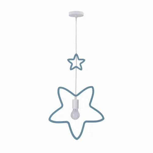 Zamów teraz SINGLE Ss Lampa Wisząca 1x20W E27 Iq Kids Niebieski