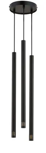 SOPEL LASER 3 CZARNY lampa wisząca stal lakierowana Sigma lighting Ostatnie sztuki