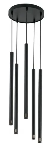 Tylko do końca tygodnia SOPEL LASER 5 CZARNY lampa wisząca stal lakierowana Sigma lighting