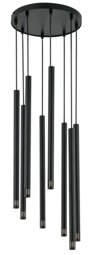 Taniej SOPEL LASER 8 CZARNY lampa wisząca stal lakierowana Sigma lighting