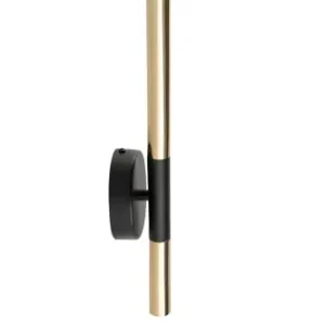 Niska cena SOPEL LUX 2 kinkiet czarny/złoty stal lakierowana Sigma lighting
