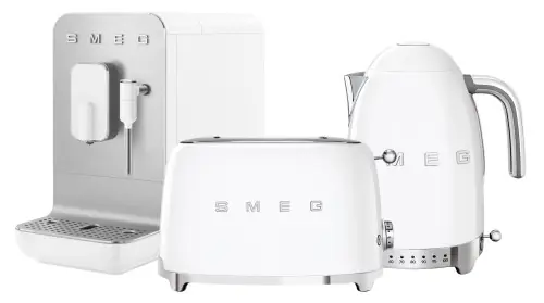 Zestaw Smeg - BCC12WHMEU + KLF04WHEU + TSF01WHMEU Ostatnie sztuki