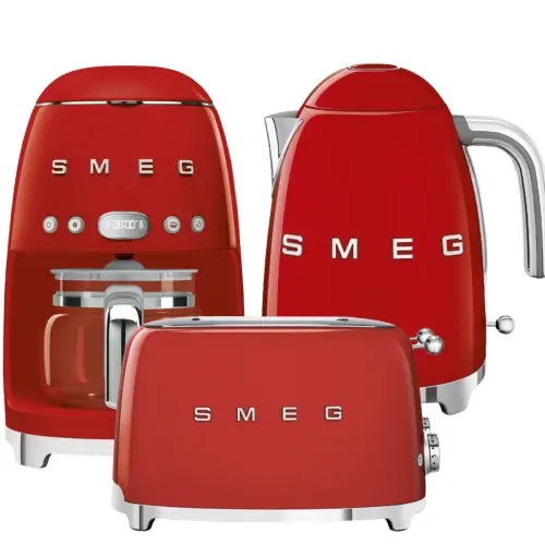 Super okazja Zestaw Smeg - DCF02RDEU + KLF03RDEU + TSF01RDEU