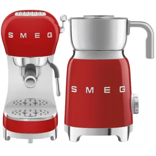 Ekspresowa dostawa Zestaw Smeg - ECF02RDEU + MFF11RDEU