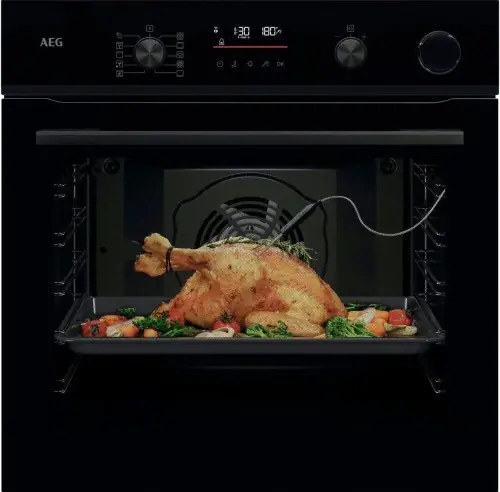 Oferta AEG Piekarnik Parowy 60 Czarny Szklany z 45 Programami Automatycznymi NBR6P531SB