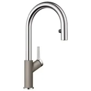 Ostatnia szansa Bateria kuchenna BLANCO CARENA-S Vario Silgranit-Look tartufo/chrom