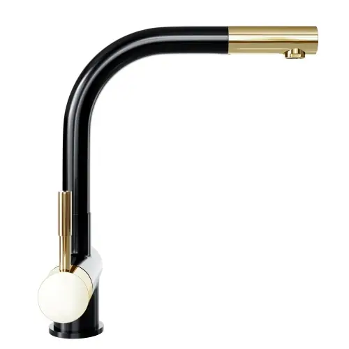 Popularny BATERIA KUCHENNA GLOBALO LOBIO BLACK/LIGHT GOLD RING 1.1