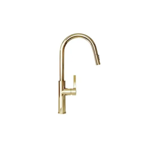 Bateria z wyciąganą wylewką Divio Light Gold Super okazja