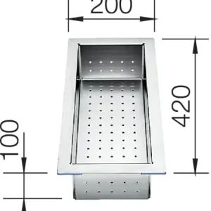 Sprawdź teraz BLANCO Odsączarka stal nierdzewna, 420x200, ZEROX, CLARON