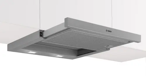 Promocja Bosch Serie 2, Teleskopowy okap szufladowy 60 cm, Srebrny metalik DFM064W55