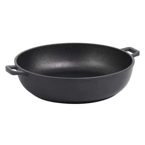 Nie przegap De Buyer Patelnia głęboka z dwoma uchwytami Choc 24 cm