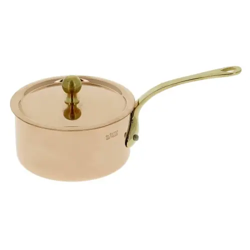 Wyjątkowa oferta De Buyer Rondel miedziany z pokrywką 9 cm