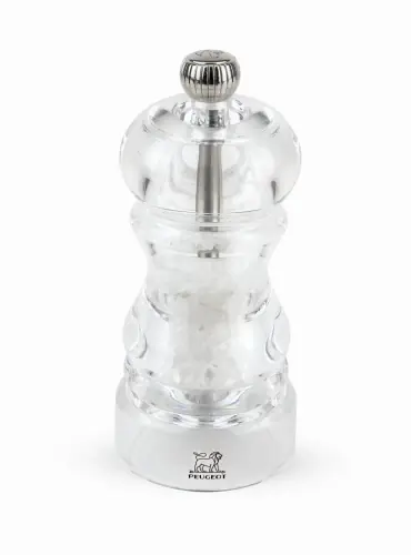 Peugeot Młynek do soli Nancy, 12cm, arkyl, tradycyjny przezroczysty Ostatnie sztuki