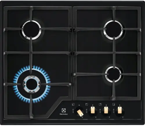 Oferta Płyta gazowa Electrolux EGS6436RK Czarna Stal nierdzewna