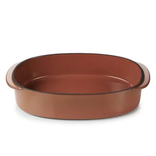Ostatnie sztuki Revol Caractere Naczynie/ brytfanna wym 26x18,5 cm, Cyna Cinnamon