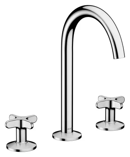 AXOR One 3-otworowa bateria umywalkowa z uchwytami krzyżowymi 48040000 Premium