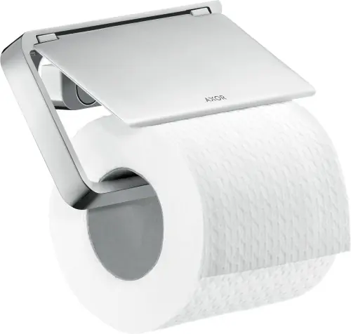 AXOR Universal Softsquare Uchwyt na papier toaletowy z osłoną 42836000 Premium