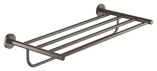Obniżka ceny Grohe Essentials półka z wieszakiem na ręczniki hard graphite 40800AL1