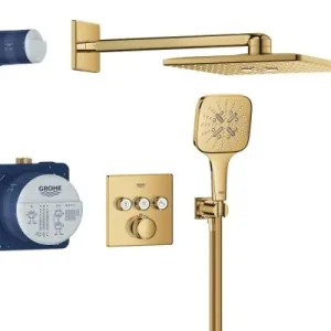 Oferta czasowa Grohe Grohtherm SmartControl zestaw prysznicowy Rainshower 310 Cube 34864GL0