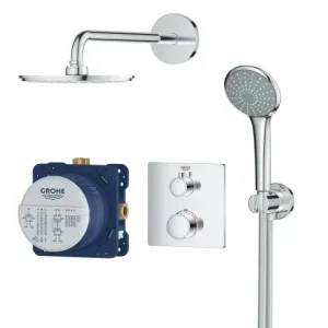 Obniżka ceny Grohe Grohtherm zestaw podtynkowy prysznicowy 21cm chrom 34734000