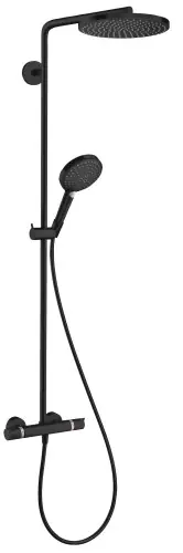 Hansgrohe Raindance S Komplet prysznicowy 240 1jet PowderRain, Czarny Matowy Bestseller