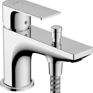 Łatwy zwrot Hansgrohe Rebris E Jednouchwytowa bateria wannowa z przełącznikiem ciśnieniowym 72437000
