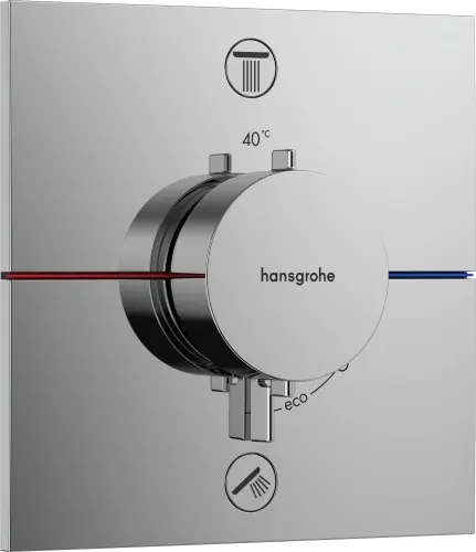 Okazja Hansgrohe ShowerSelect Comfort E Bateria termostatyczna do 2 odbiorników 15572000