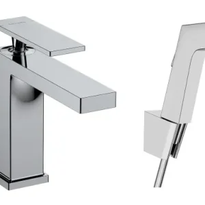 Wyjątkowa oferta Hansgrohe Tecturis E Jednouchwytowa bateria umywalkowa 110 z Bidette 73210000