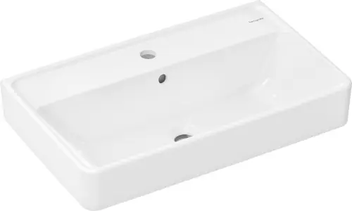 Hansgrohe Umywalka wisząca Compact 650/390 z otworem na baterię, Biały Darmowy zwrot