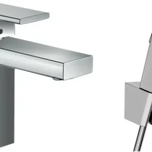 Najlepsza cena Hansgrohe Vernis Shape bateria umywalkowa 100 z główką Bidette 160 cm 71216000