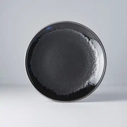 Talerz okrągły 25 cm Czarny Mat MADE IN JAPAN Rabat