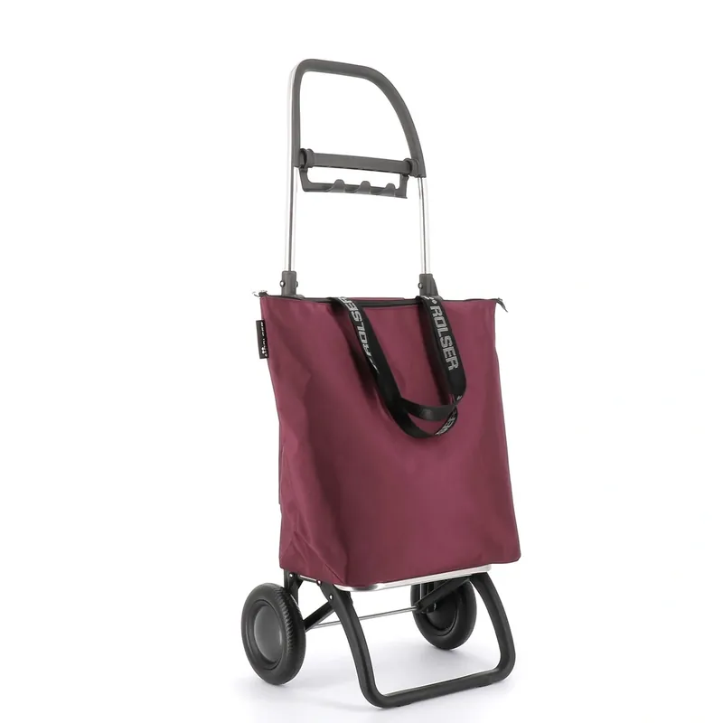 Wózek na zakupy Mini Bag Plus Mf 2L Bordowy - Rolser Tani