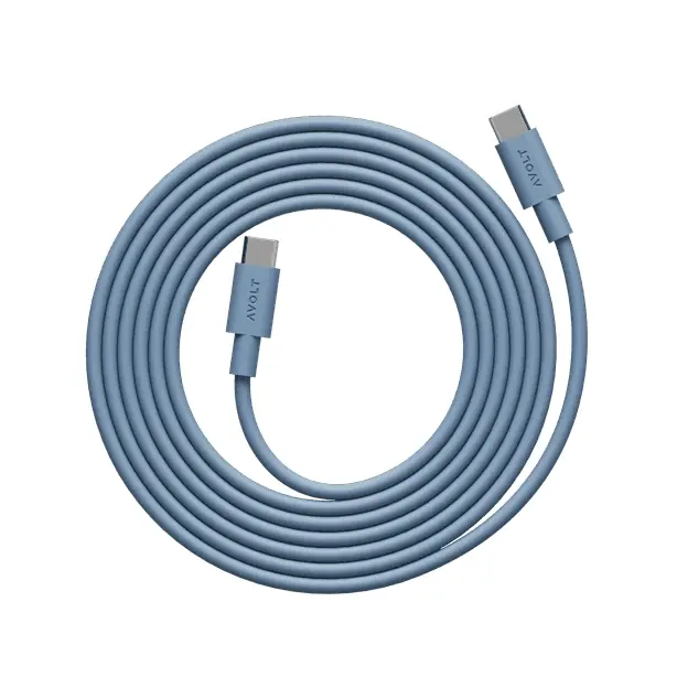 Kabel 1 Usb C Do Ładowania Usb C, 2 M - Niebieski - Avolt Hit sprzedaży