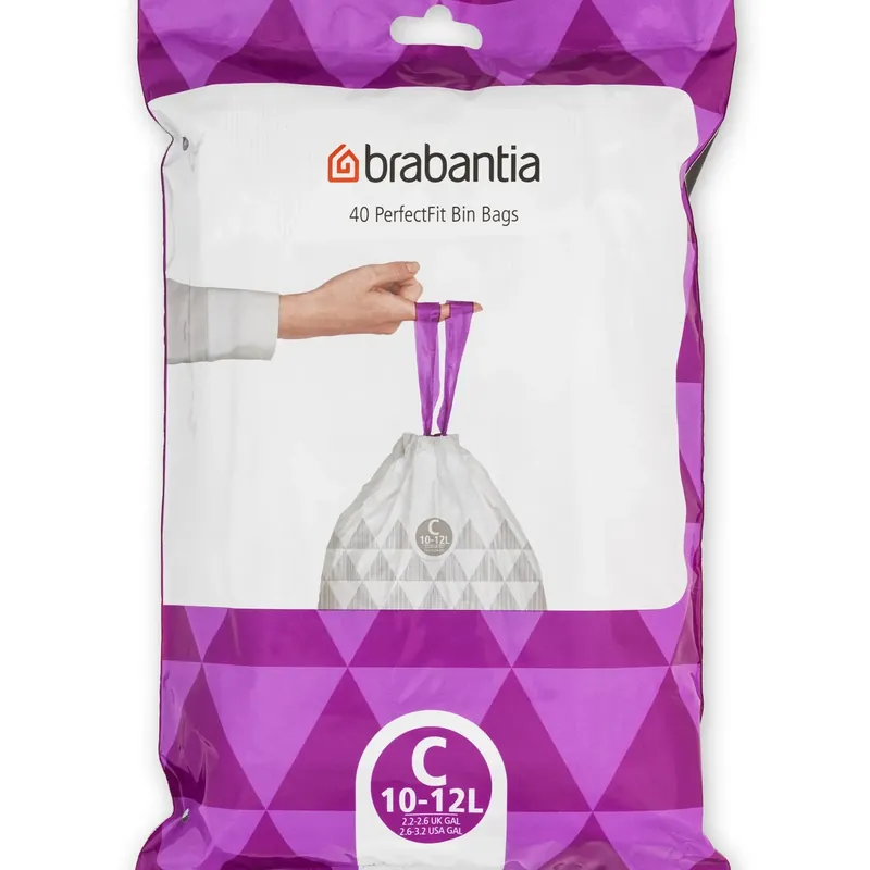 Worki na śmieci Perfectfit rozmiar C 10-12L 40szt - Brabantia Sprawdź teraz