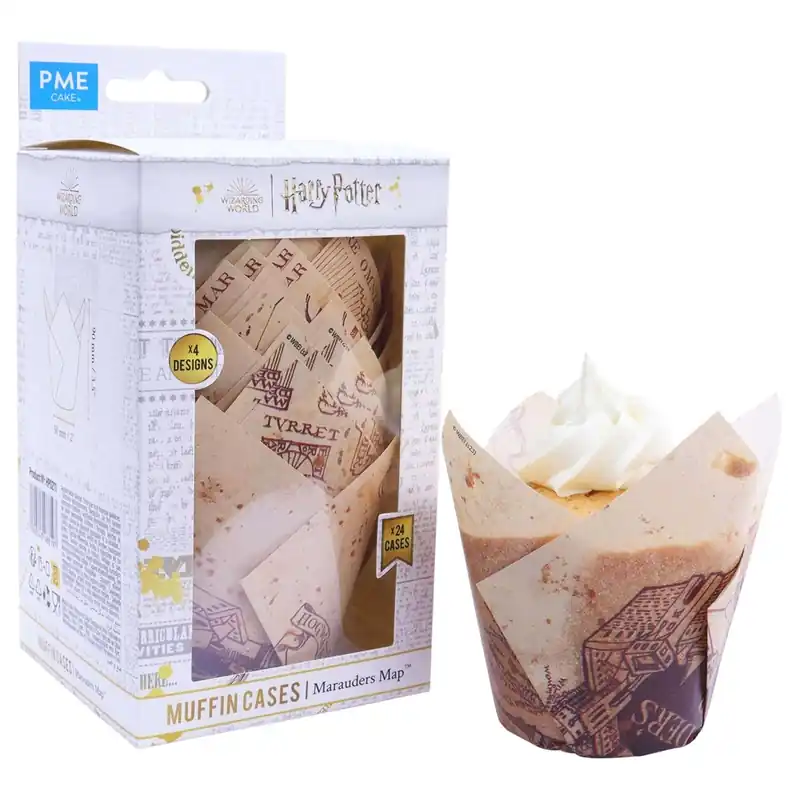 Wybór klientów Pme Papilotki z motywem mapy Huncwotów Harry Potter (24 sztuki)