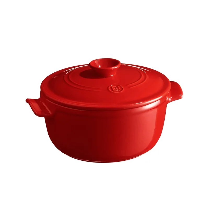Okrągły garnek ceramiczny 2,5l - czerwony - Emile Henry Sprawdź teraz