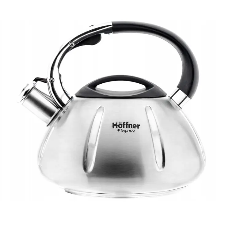 Czajnik metalowy z gwizdkiem Hoffner 3L Indukcja Gaz HF-3966 Wysoka jakość