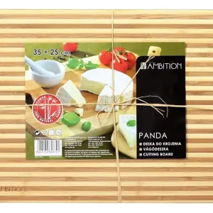 Oferta limitowana Bambusowa deska do krojenia AMBITION Panda 35x25cm
