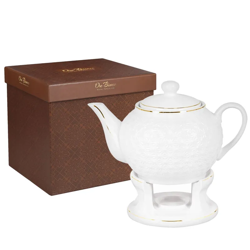 Bianco BO-2356 Imbryk z podgrzewaczem do kawy Dzbanek 900ml porcelana Popularny