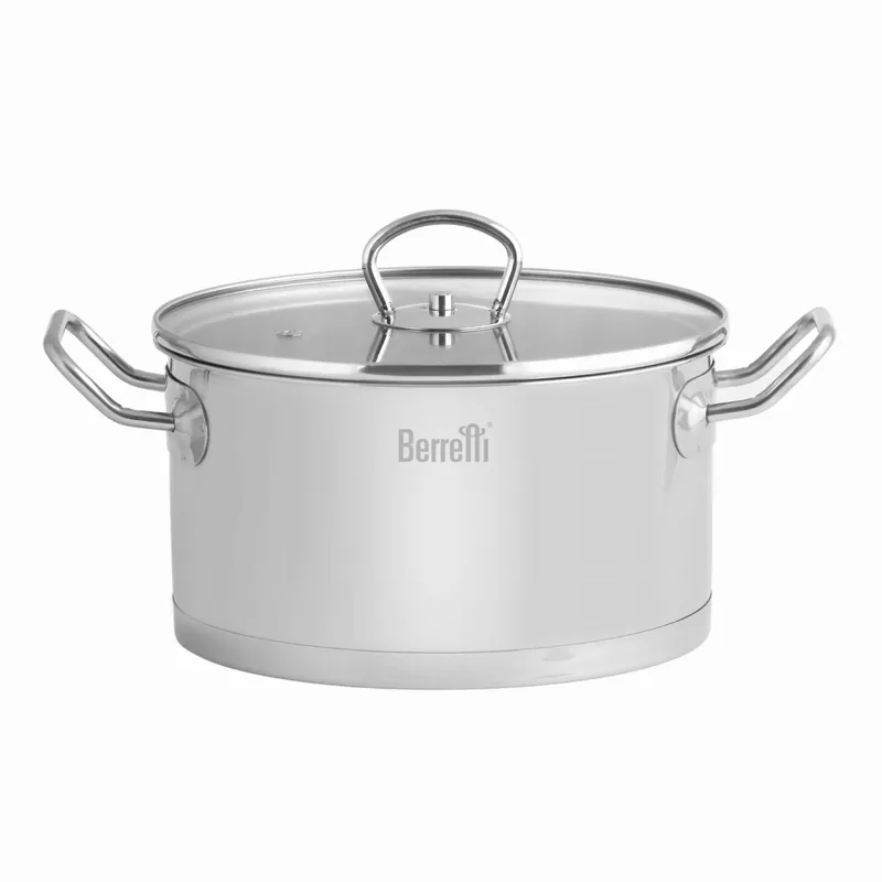 Garnek ze stali nierdzewnej z pokrywką Berretti Gemini 22cm BR-2806 Wybór klientów
