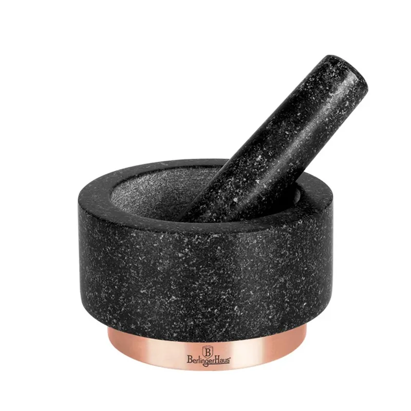 Darmowy zwrot Moździerz z tłuczkiem do ucierania przypraw Berlinger Haus Black Rose BH-8608
