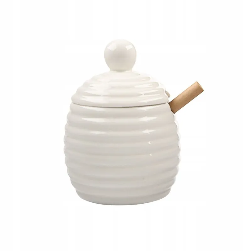 Piękny porcelanowy pojemnik na miód Altom Design REGULAR Miodownica 260ml Taniej