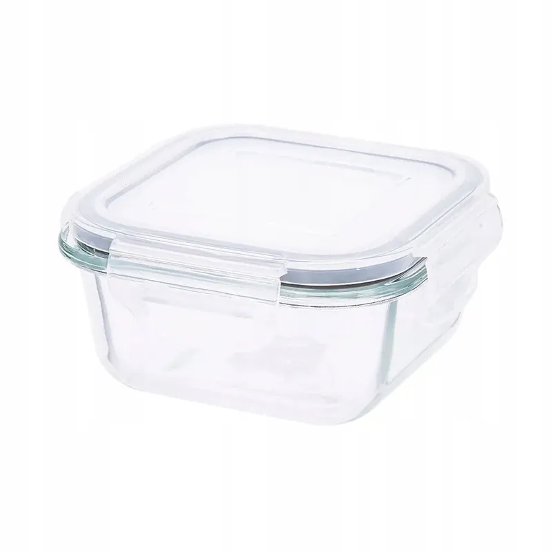 Zamów teraz Pojemnik szklany na żywność KWADRATOWY LUNCHBOX z pokrywką ALTOM FRESH 0,3L