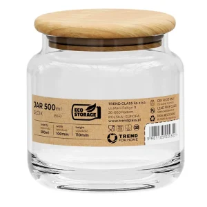 Pojemnik szklany słoik do sypkich produktów 500ml Ostatnia szansa